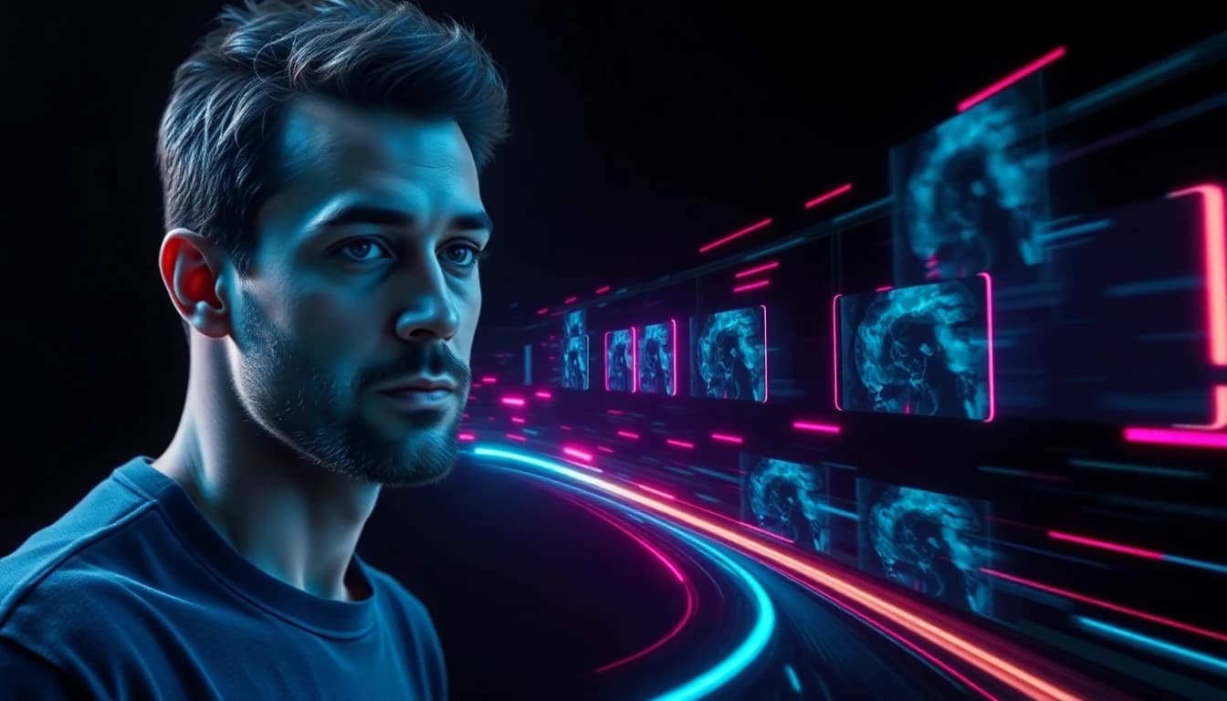 Image to video AI app creating animated video clips from a still photo